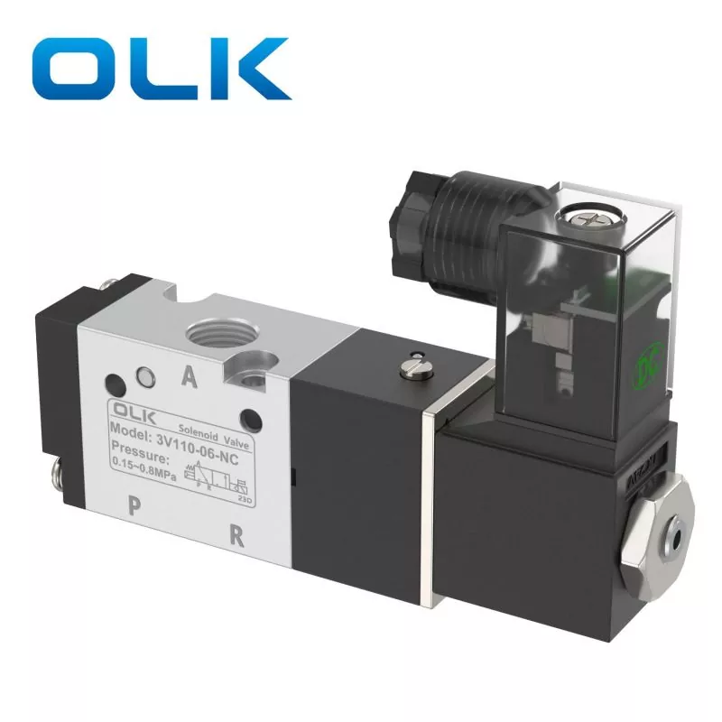 Comhla Solenoid Sraith 3V100 3 Bealach